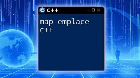 c++ map emplace.